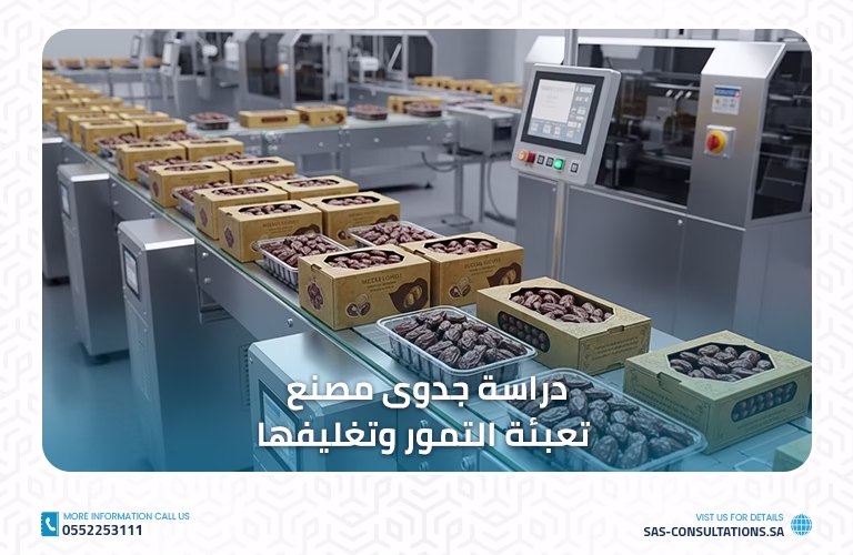 دراسة جدوى مصنع تعبئة وتغليف التمور 2026 | تصدير واستثمار
