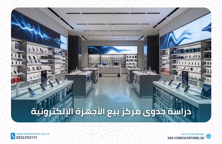 دراسة جدوى مركز بيع أجهزة إلكترونية ومنزلية ذكية