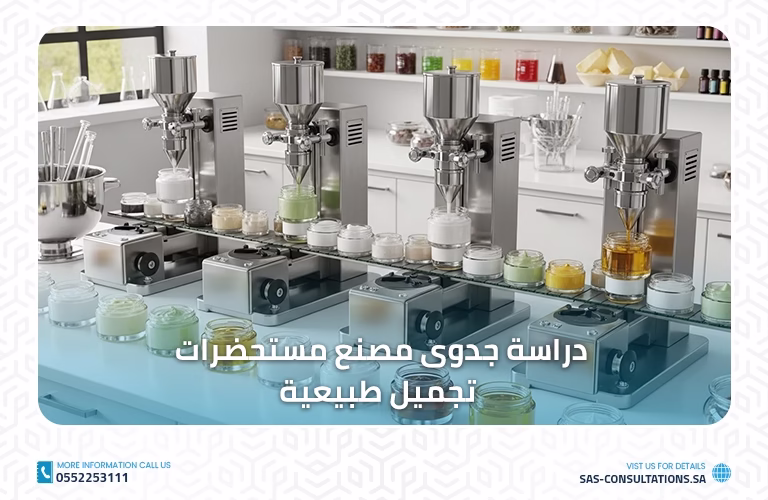 دراسة جدوى مصنع مستحضرات تجميل طبيعية