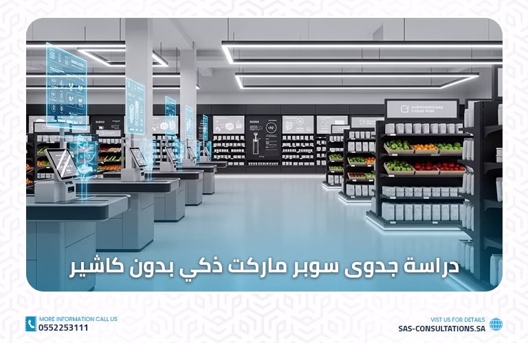 دراسة جدوى سوبر ماركت ذكي بدون كاشير